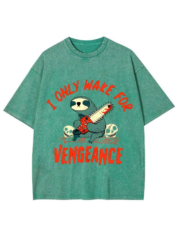 I Only Wake For Vengeance Washed Tshirt