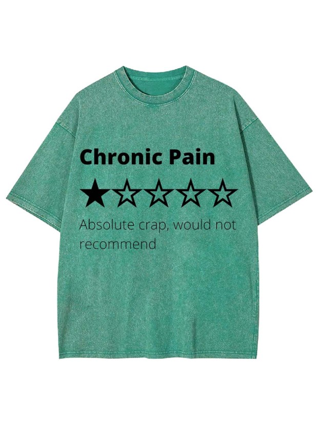 Chronic Pain Review Washed Tshirt