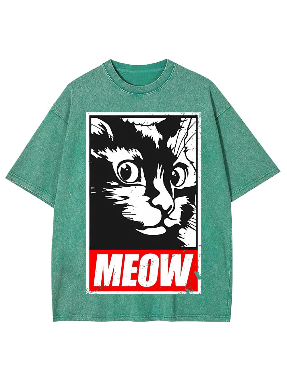 MEOW WASHED TSHIRT