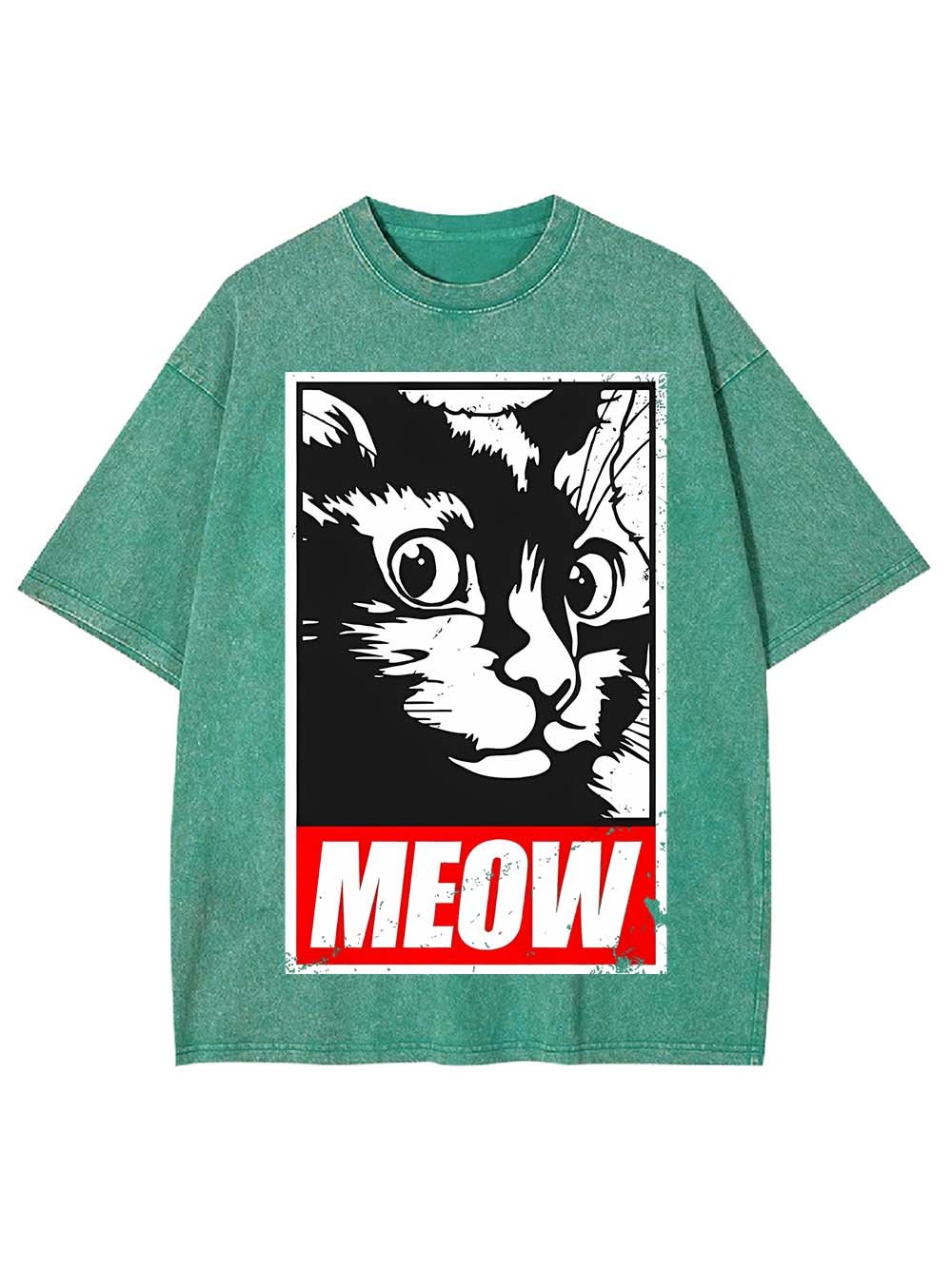 MEOW WASHED TSHIRT