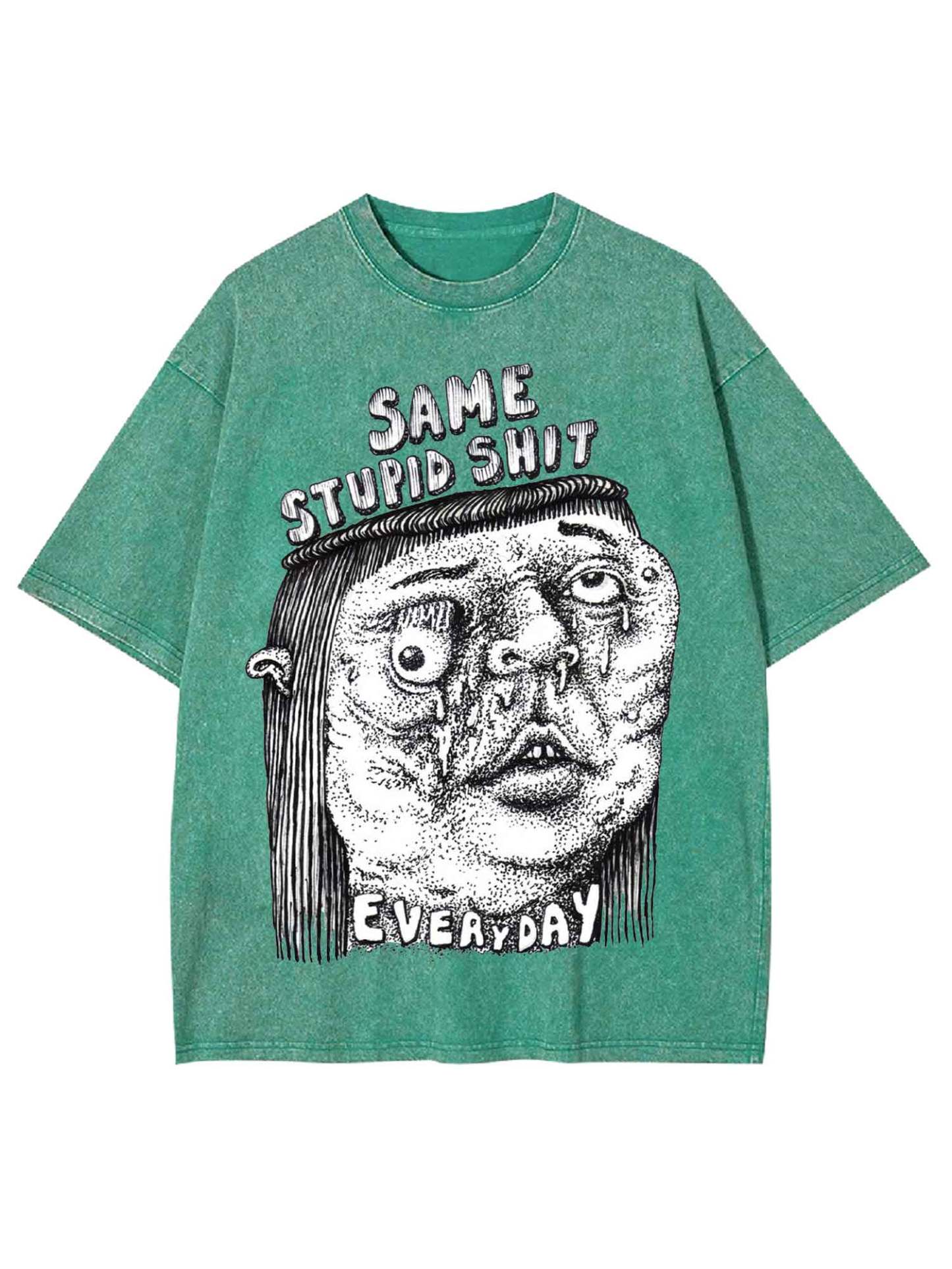 Same Stupid Shit Washed Tshirt