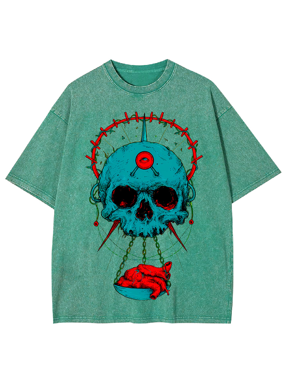 HEART OF THE SKULL WASHED TSHIRT