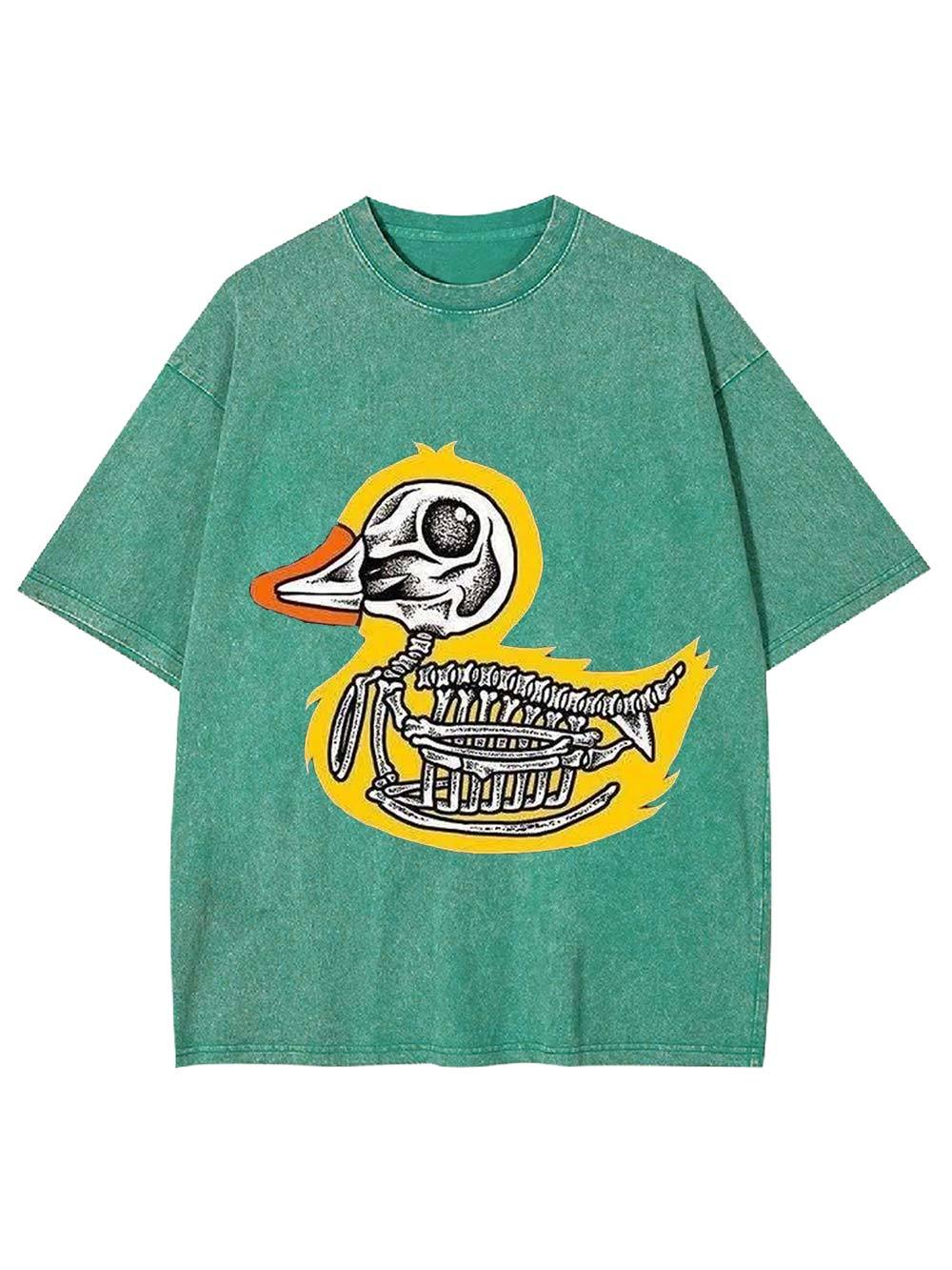 Skeleton Duck Washed Tshirt