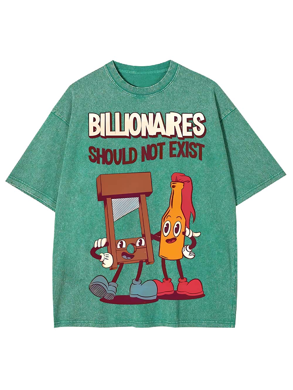 Billionaires Should Not Exist Washed Tshirt