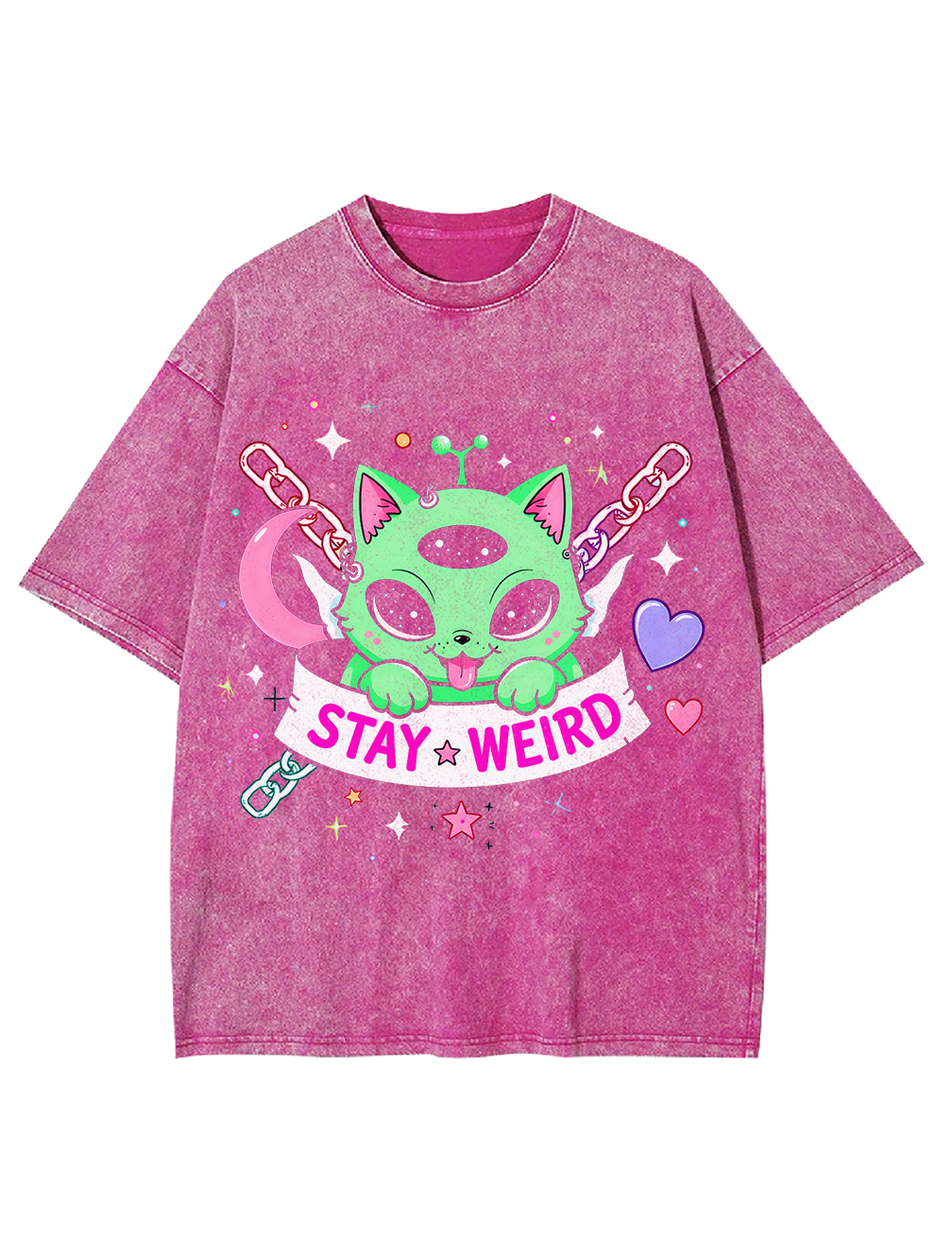 Stay wired Washed Tshirt