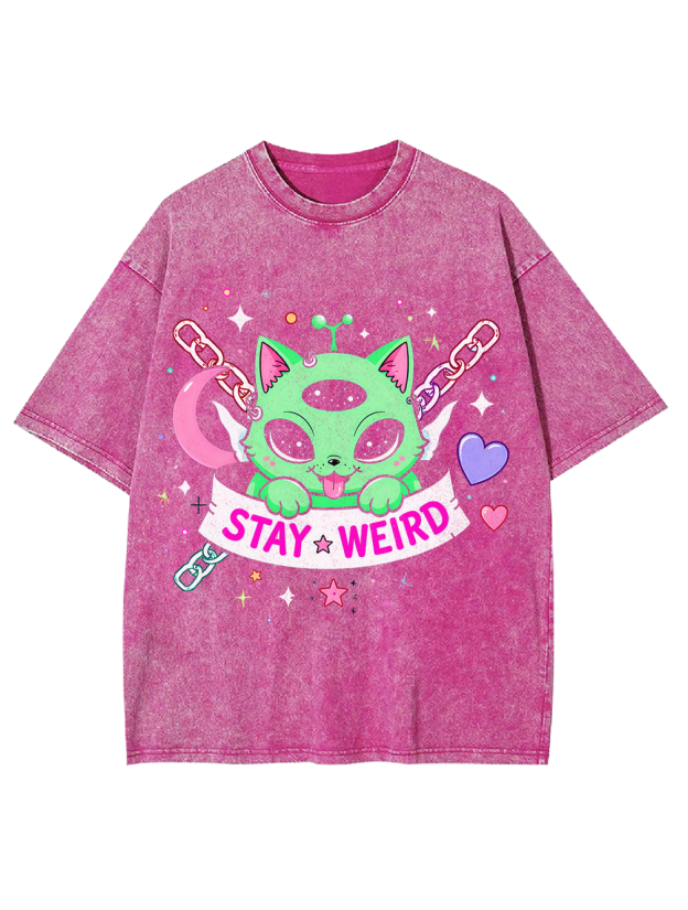 Stay wired Washed Tshirt