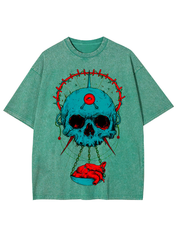 HEART OF THE SKULL WASHED TSHIRT