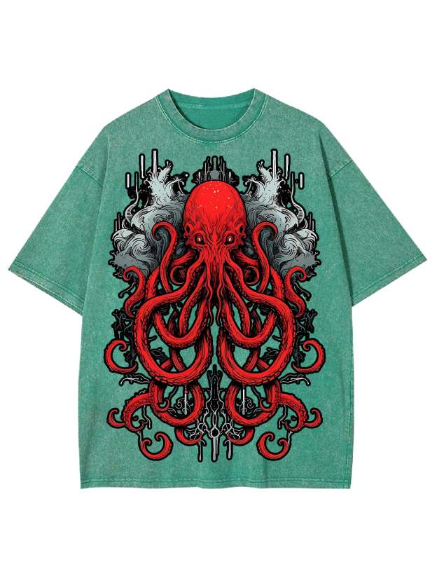 Abyssal Sea Monster Washed Tshirt