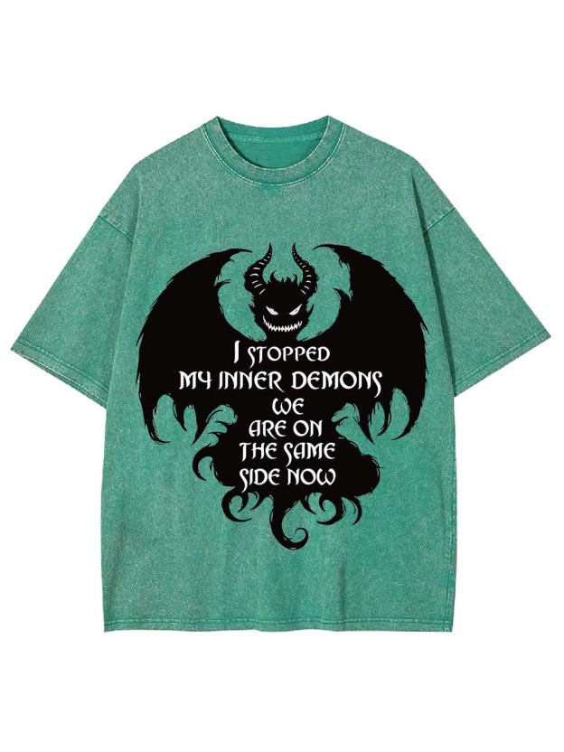 Embracing My Inner Demons Washed Tshirt