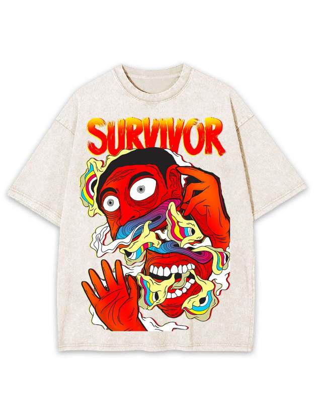 Survivor Washed Tshirt