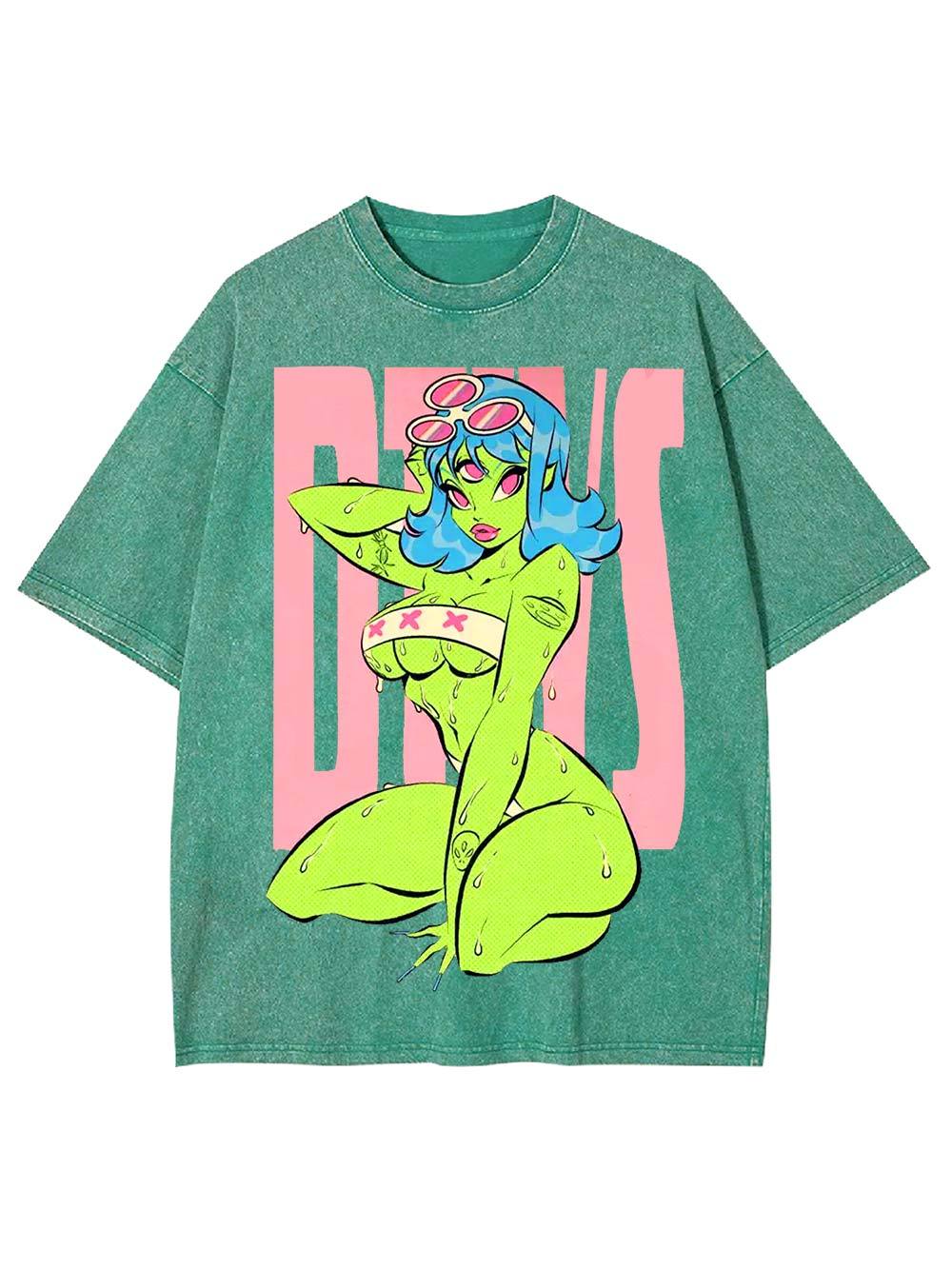 Alien Diva Washed Tshirt