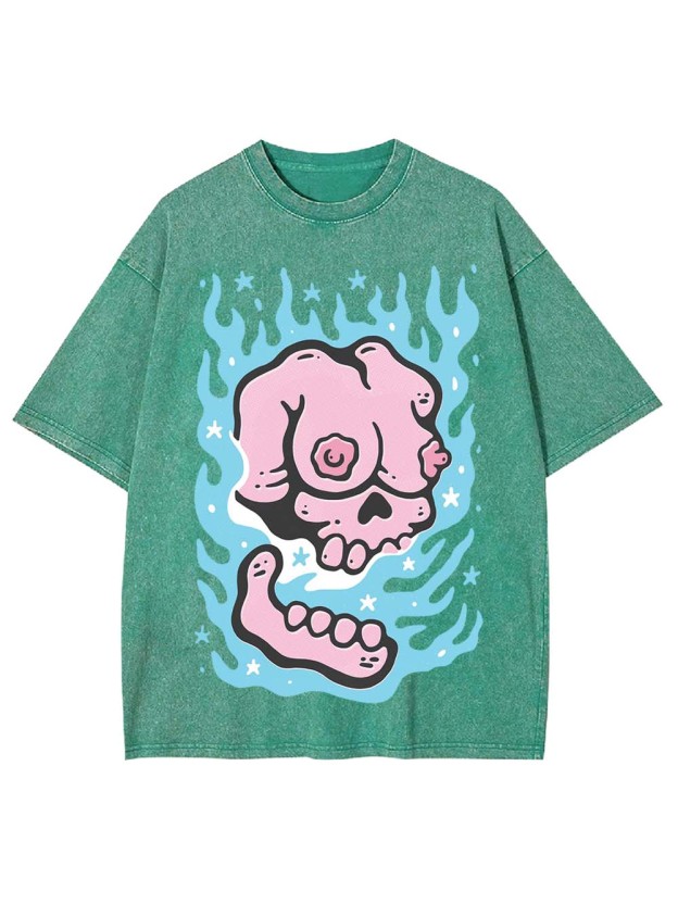 BURNING WASHED TSHIRT