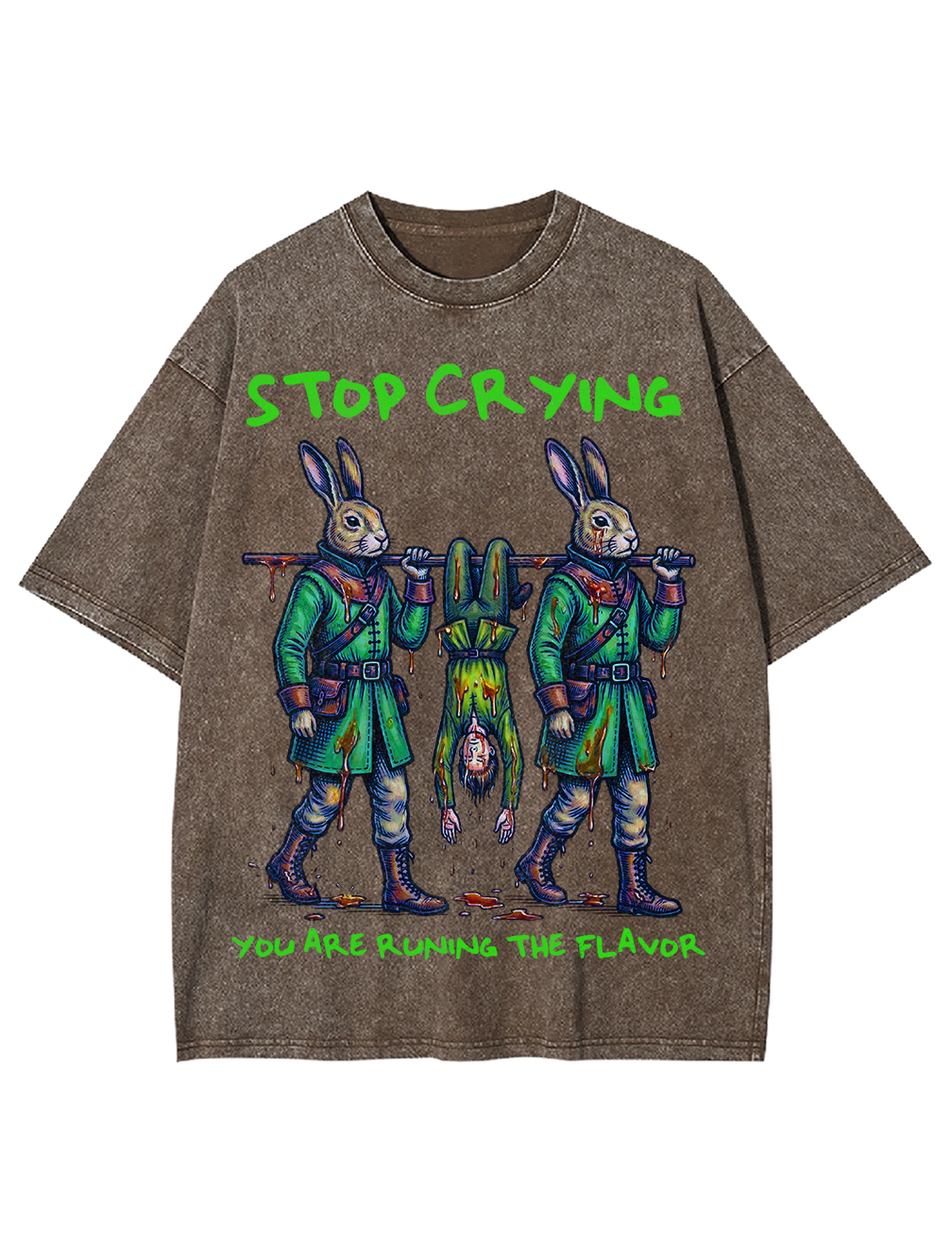 Stop Crying Washed Tshirt