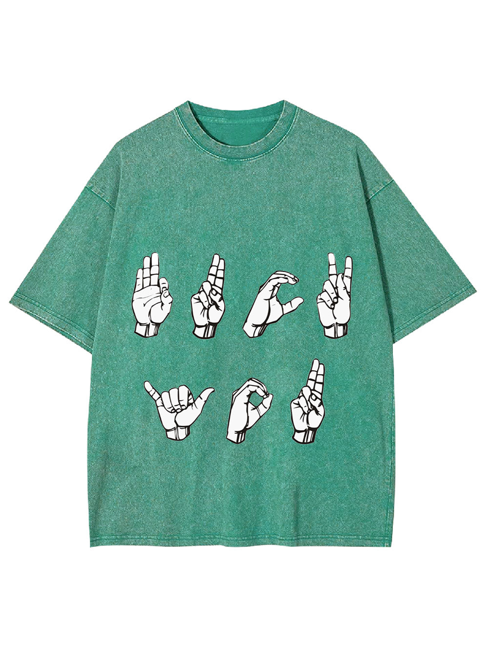 F*Ck You In Sign Language Rude Washed Tshirt