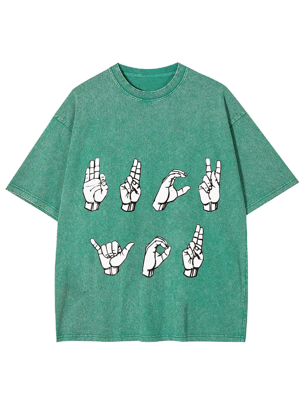 F*Ck You In Sign Language Rude Washed Tshirt