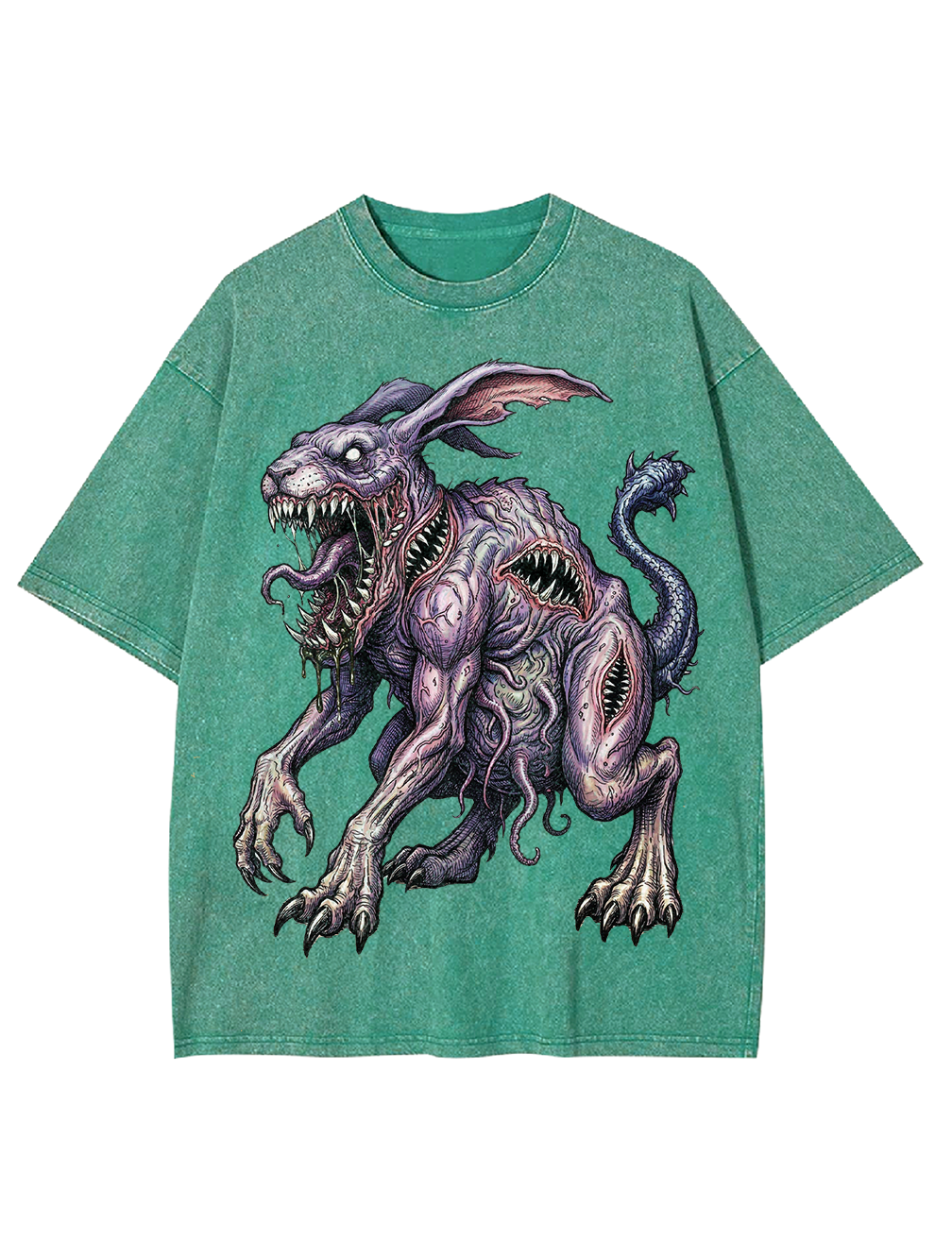 Terrifying Mutant Rabbits Washed Tshirt