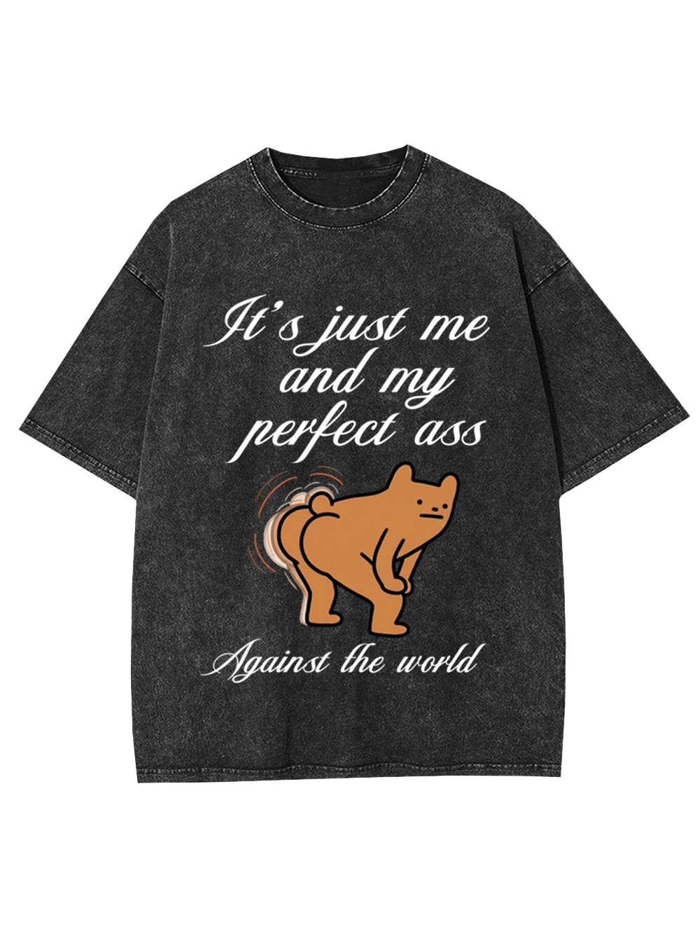 Against the World Washed Tshirt-ClassyOutlaw Sale