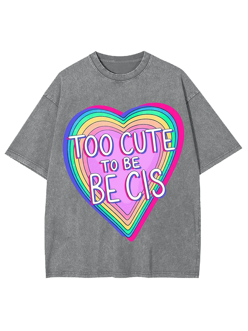 TOO CUTE To BE BE CIS Washed Tshirt