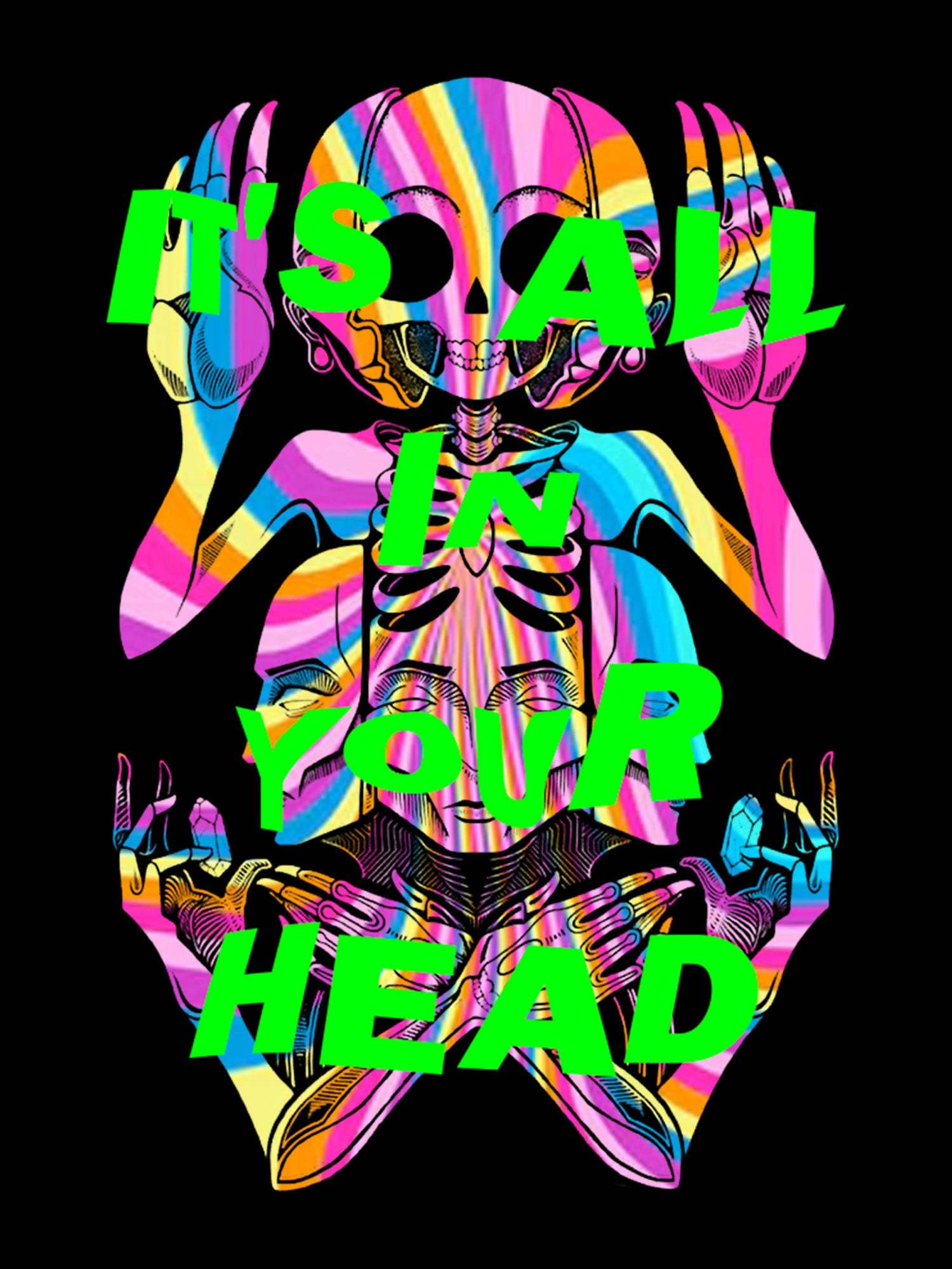 It's All In Your Head Washed Tshirt