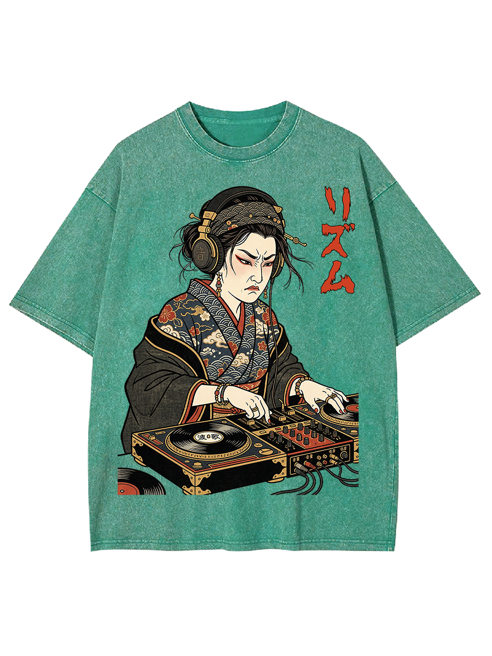 Geisha DJ Rhythm Washed Tshirt