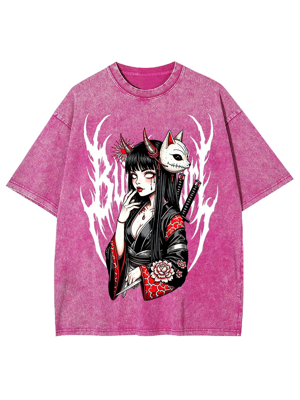 Fox Mask Enchantress Washed Tshirt