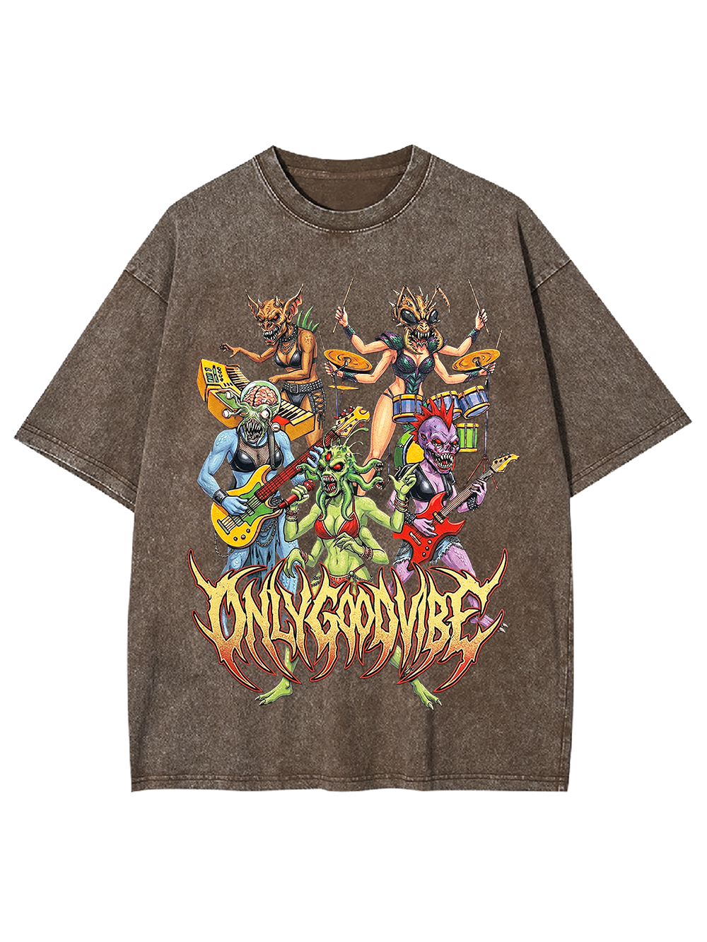 Demon Band Washed Tshirt