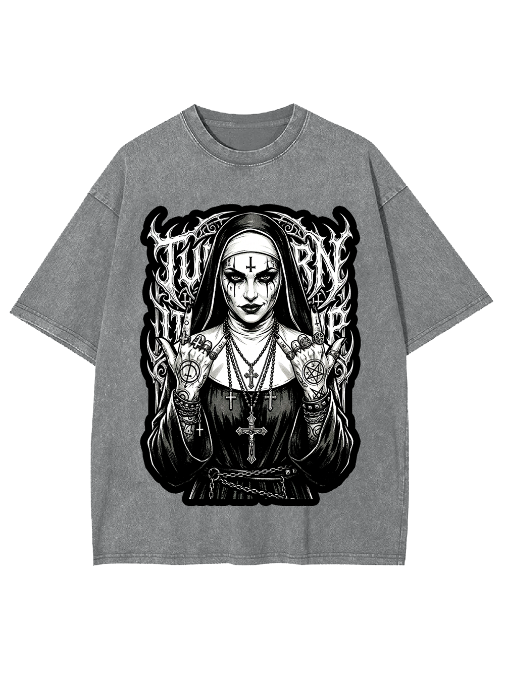 Rebel Nun Washed Tshirt