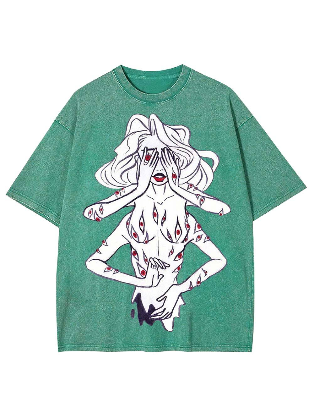 Veil Of Vision Washed Tshirt-ClassyOutlaw Sale