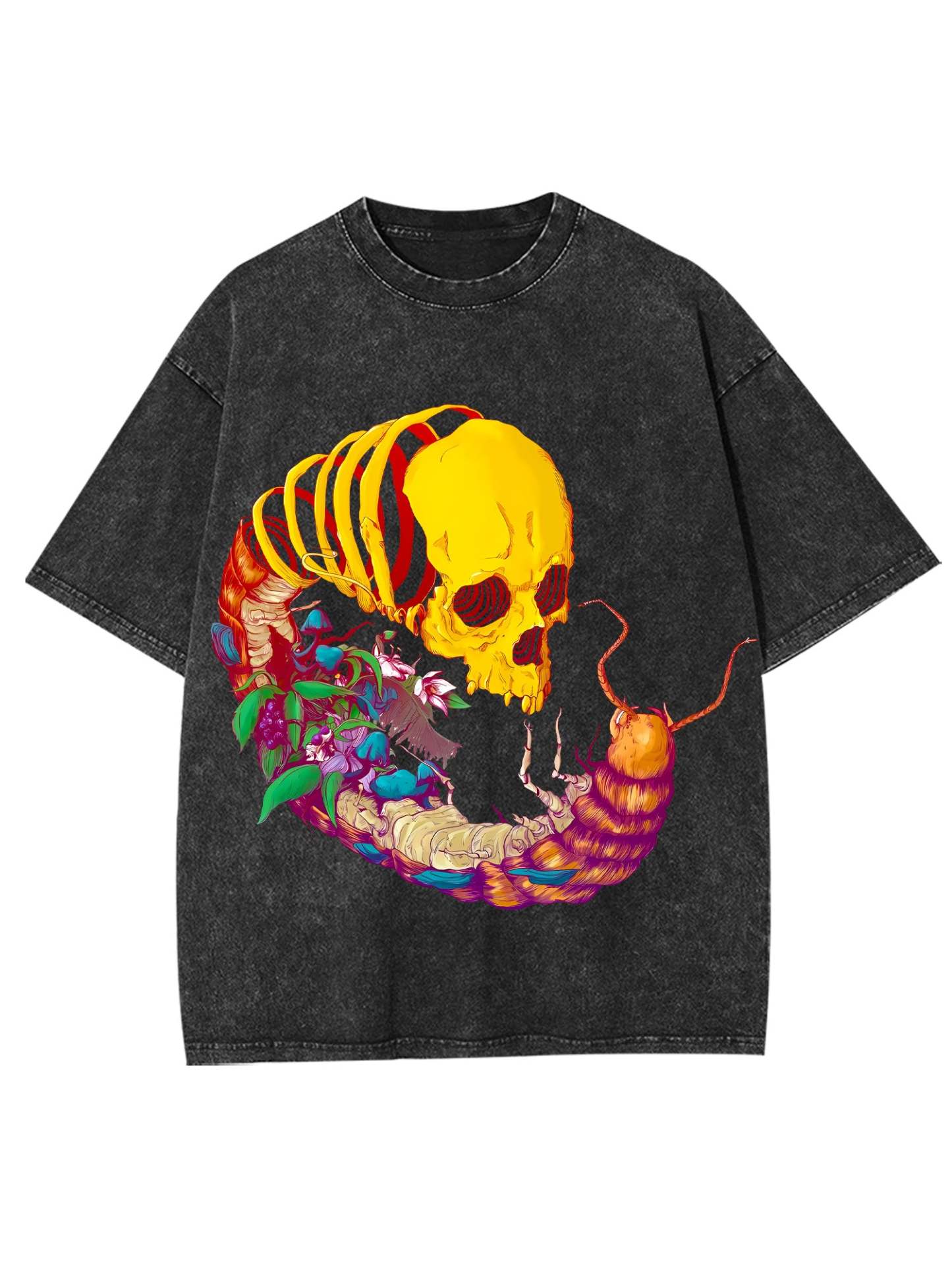 Circle Of Decay Washed Tshirt-ClassyOutlaw Sale