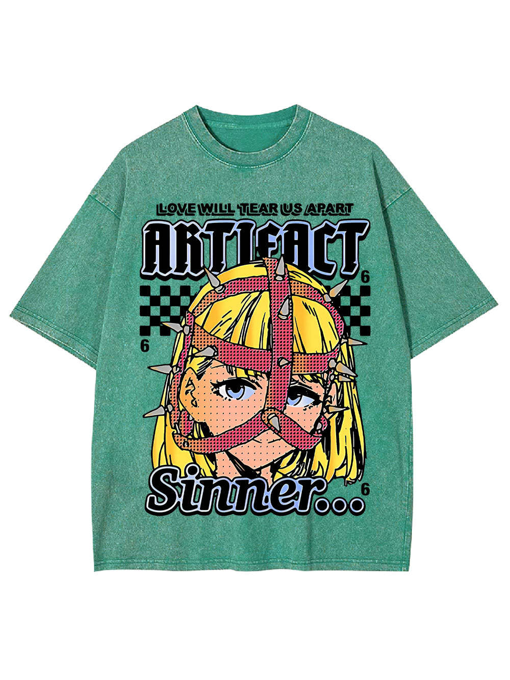 Sinner Washed Tshirt-ClassyOutlaw Sale