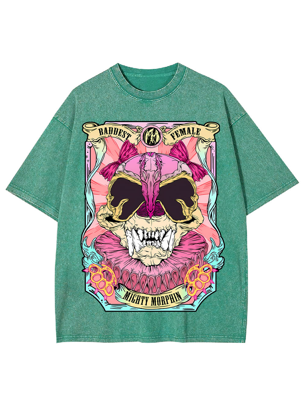 Baddest Female Mighty Morphin Washed Tshirt