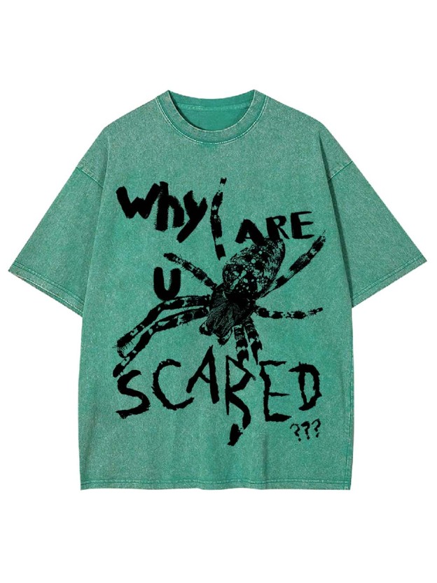 Why Are U Scared Washed Tshirt