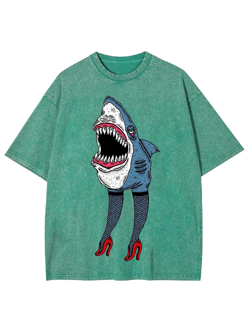 Fashionable Shark Washed Tshirt