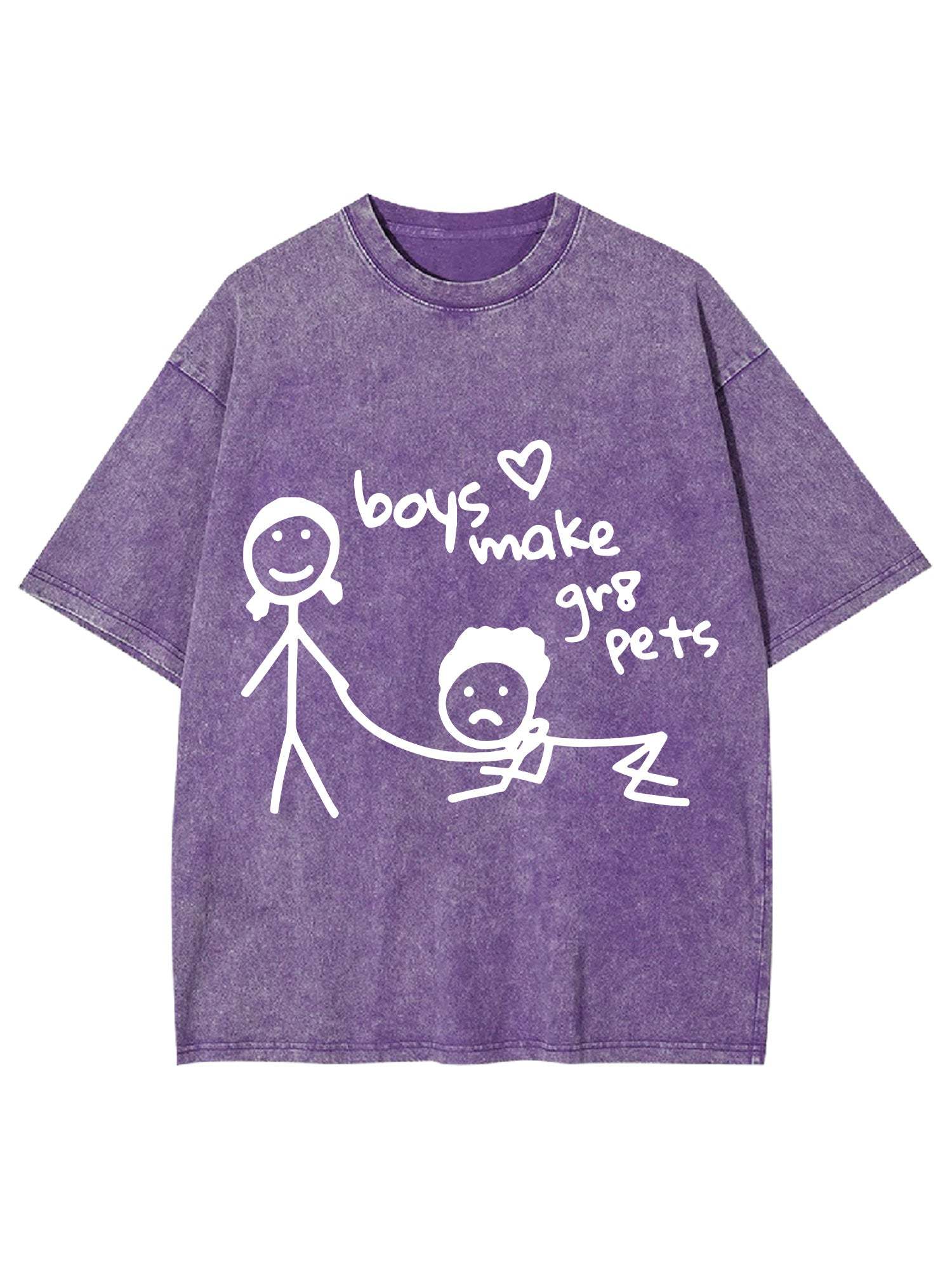 Boys Make Great Pets Washed Tshirt