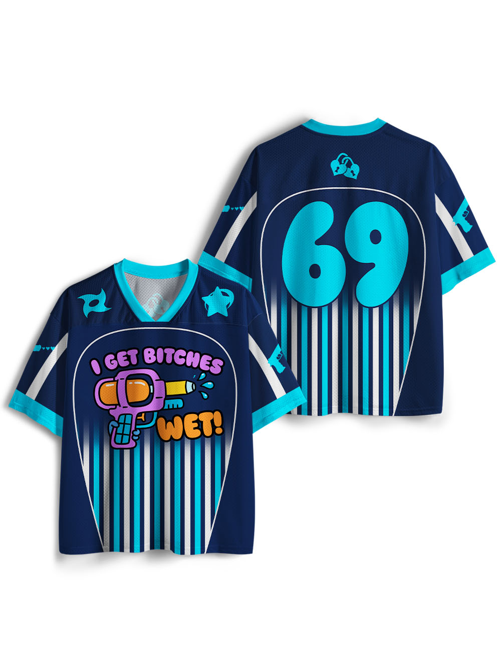 I GET BITCHES WET MESH JERSEY