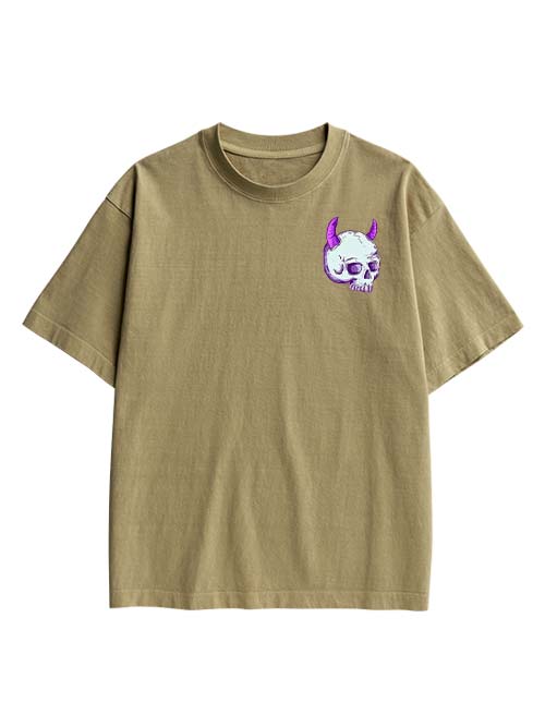 Dark Whimsy Double Sided Print Washed TShirt