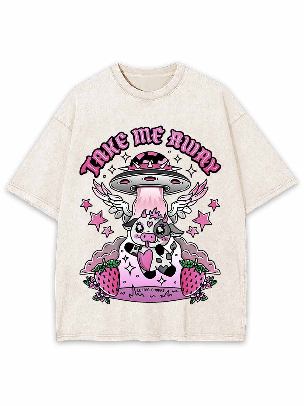 TAKE ME AWAY WASHED TSHIRT