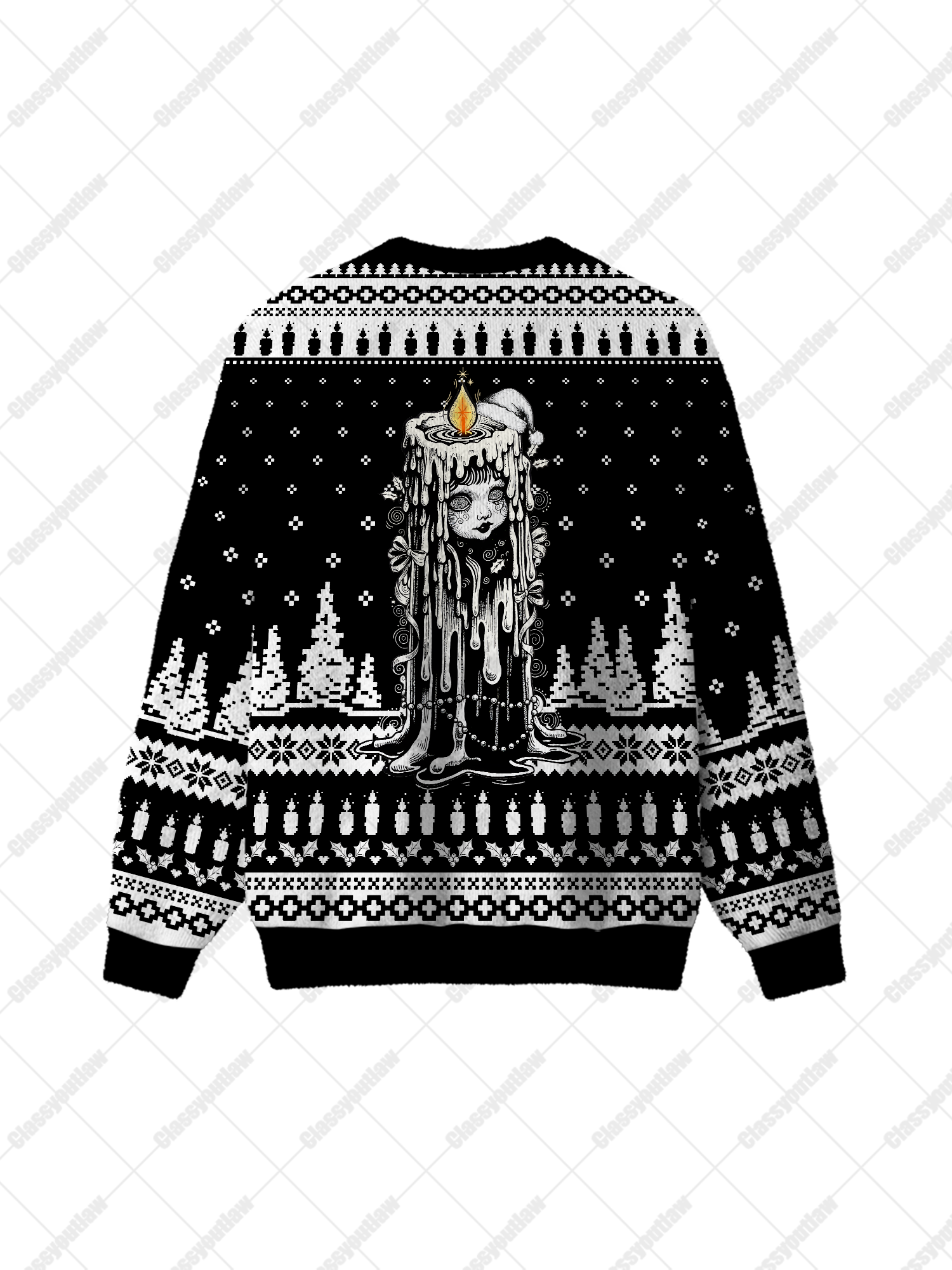 Candle Man UGLY CHRISTMAS SWEATSHIRT