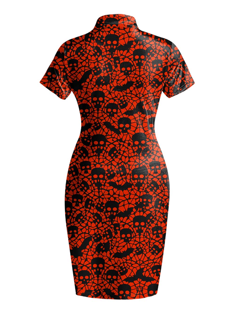 HALLOWEEN NIGHT QIPAO MINI DRESS