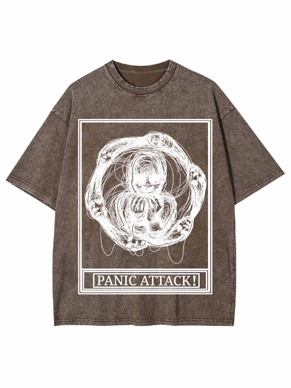 PANIC ATTACK WASHED TSHIRT