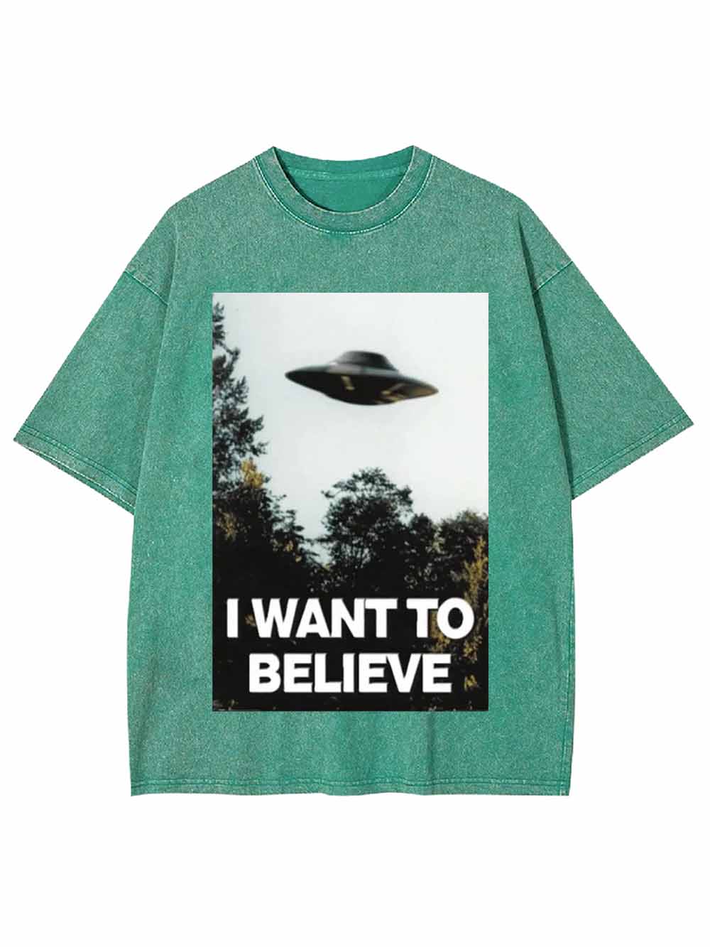 I WANT TO BELIEVE WASHED TSHIRT