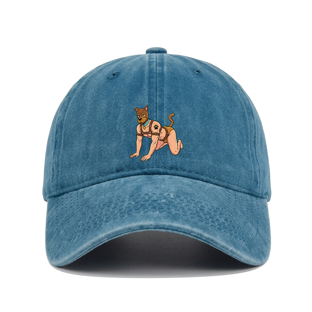 HUMAN PUP PLAY WASHED VINTAGE BASEBALL CAP