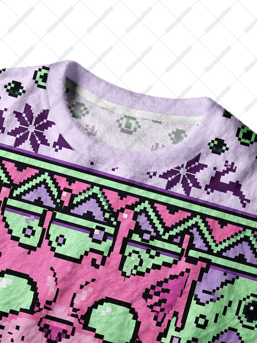 MONSTER CAT UGLY CHRISTMAS SWEATSHIRT