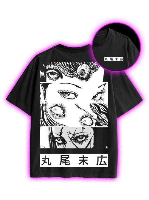 Eyes Of The Unknown Double Sided Print Washed TShirt