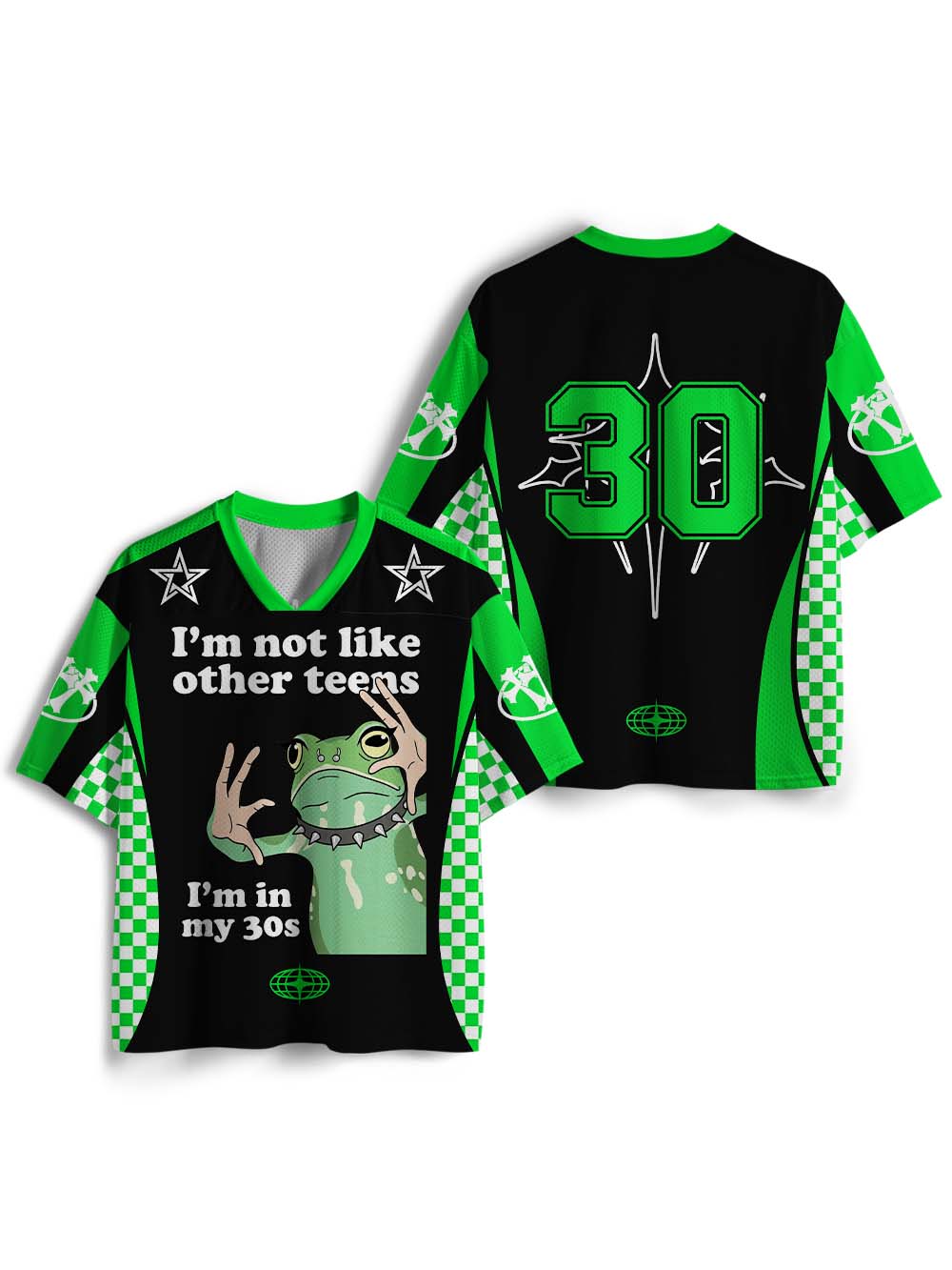 I’M NOT LIKE OTHER TEENS I’M IN MY 30S MESH JERSEY