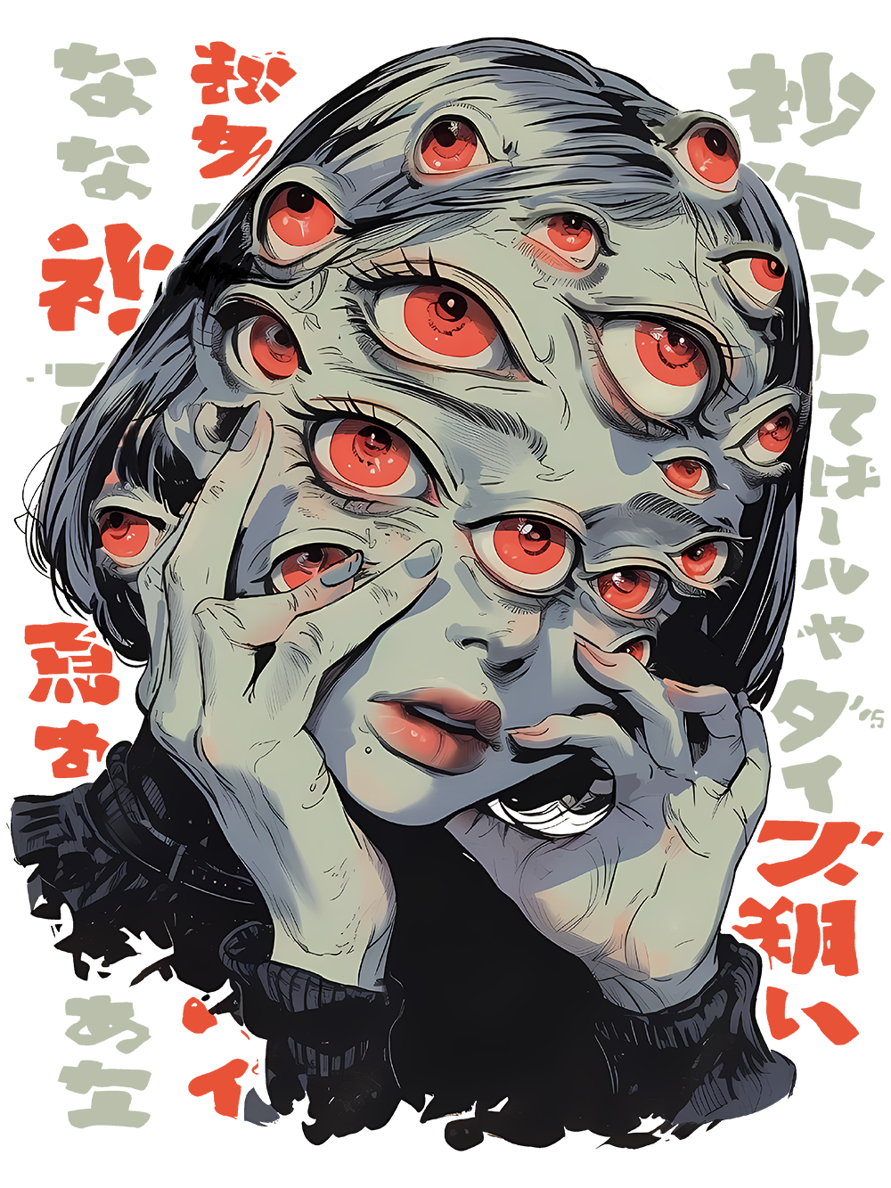 THOUSAND EYES GAZE OFF SHOULDER TSHIRT