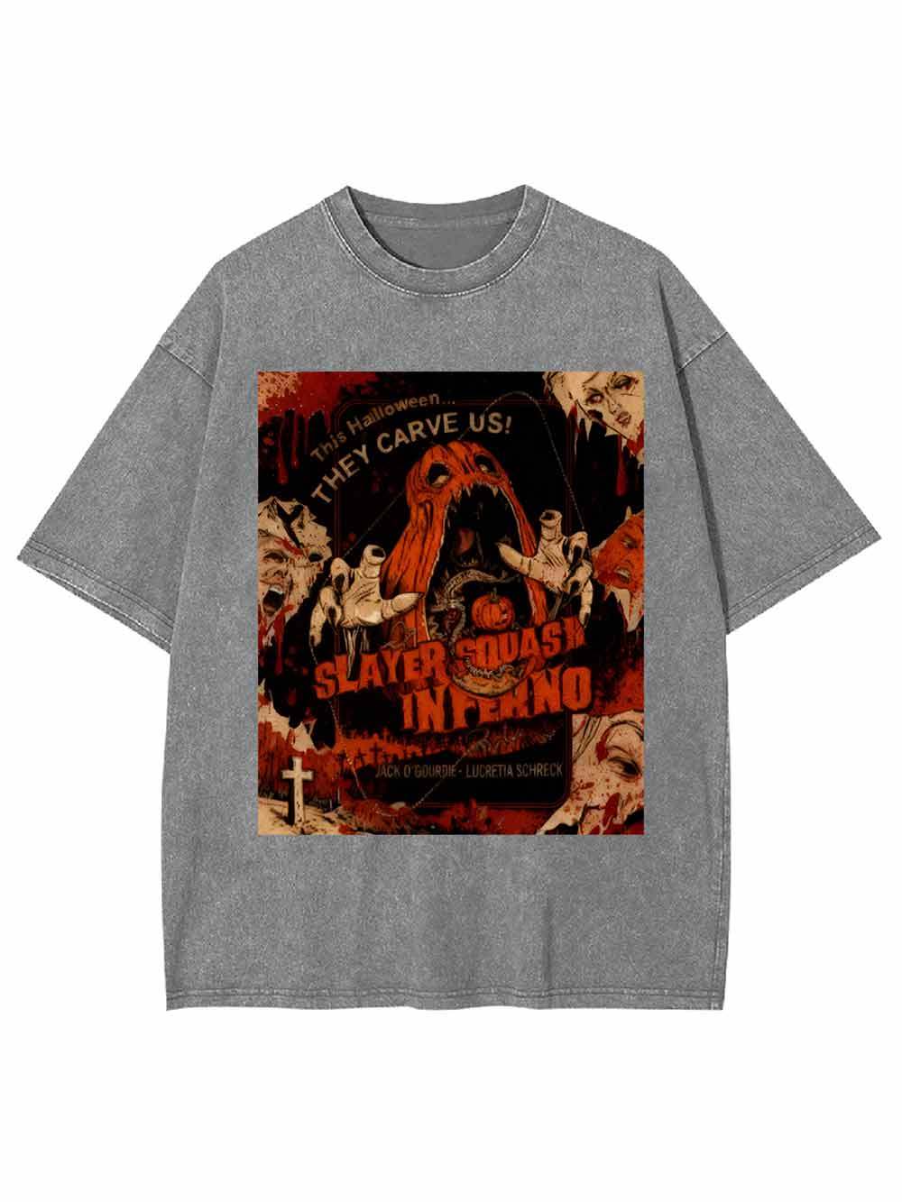 Slayer Squash Inferno Washed Tshirt