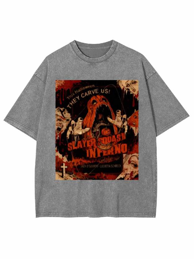 Slayer Squash Inferno Washed Tshirt