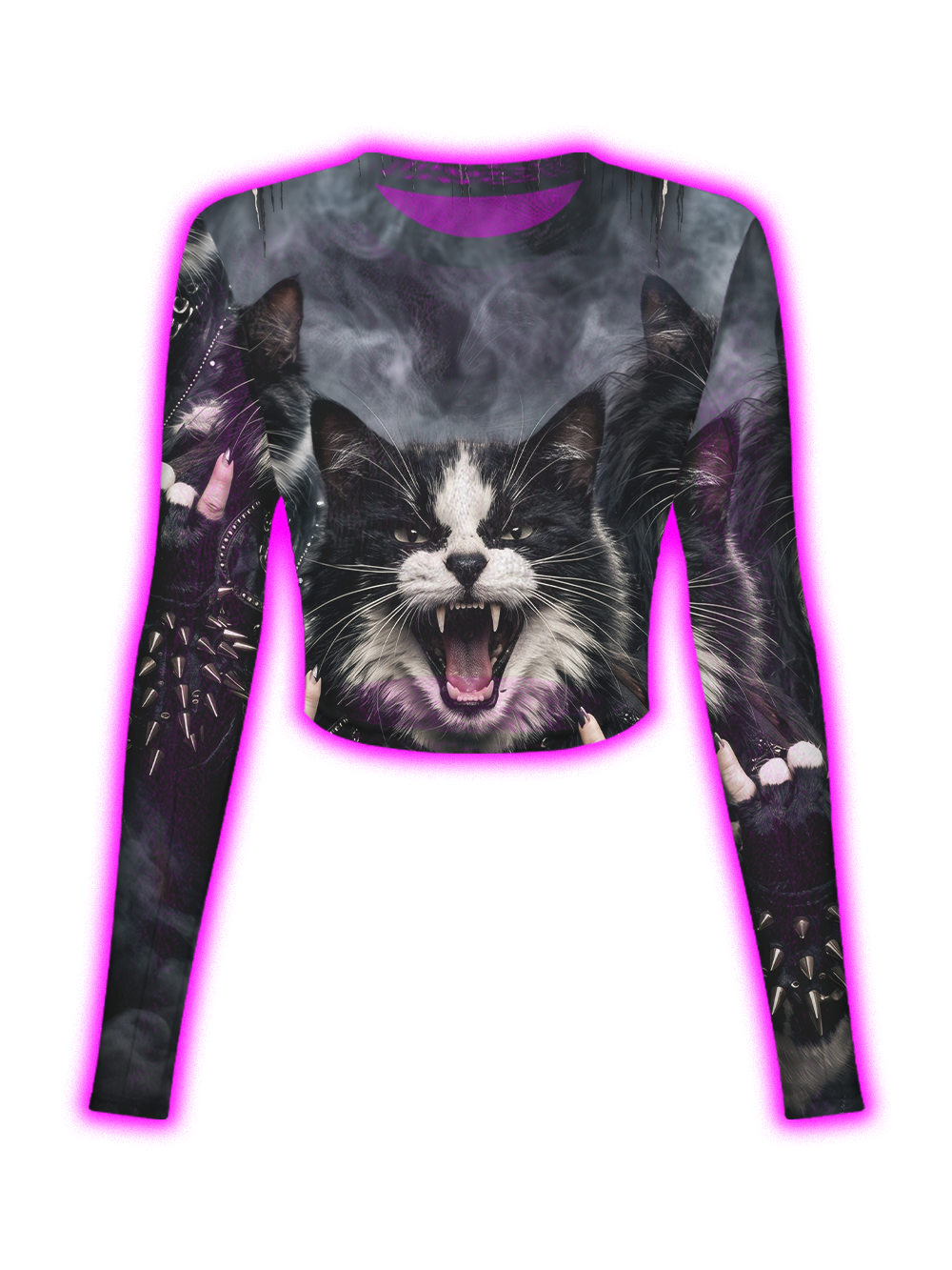 FERAL SHADOW CATS MESH TOP
