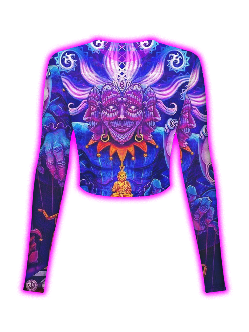 PSYCHEDELIC MASK SPIRIT MESH TOP